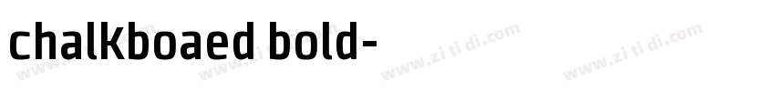 chalkboaed bold字体转换